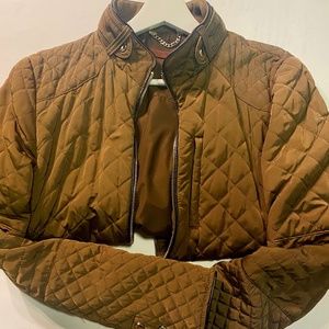 Zara quilted jacket in olive